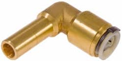 Watts - 3/4" Outside Diam, Lead Free Brass Push-to-Connect Tube Stem Elbow - 250 Max psi, Push-Fit Connection, EPDM O-Ring, Lead-Free - Americas Industrial Supply