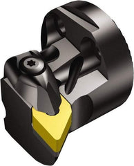 Sandvik Coromant - Left Hand Cut, Size 40, DNMG 150608 Insert Compatiblity, Internal Modular Turning & Profiling Cutting Unit Head - 27mm Ctr to Cutting Edge, 32mm Head Length, Through Coolant, Series T-Max P - Americas Industrial Supply