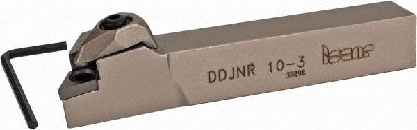 Iscar - DDJN, Right Hand Cut, 93° Lead Angle, 5/8" Shank Height x 5/8" Shank Width, Negative Rake Indexable Turning Toolholder - 4" OAL, DN..33. Insert Compatibility, Series Isoturn - Americas Industrial Supply