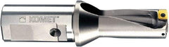 Komet - 1.26" Max Drill Depth, 2xD, 0.593" Diam, Indexable Insert Drill - 2 Inserts, 3/4" Shank Diam, Straight Shank - Americas Industrial Supply