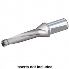 Kennametal - 88mm Max Drill Depth, 4xD, 22mm Diam, Indexable Insert Drill - 2 Inserts, 32mm Shank Diam, Whistle Notch Shank - Americas Industrial Supply