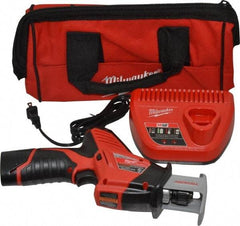 Milwaukee Tool - 12V, 0 to 3,000 SPM, Cordless Reciprocating Saw - 1/2" Stroke Length, 11" Saw Length, 1 Lithium-Ion Battery Included - Americas Industrial Supply