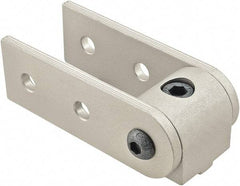 80/20 Inc. - 25mm Wide, Open Shelving 0° Pivot Nub Assembly - Aluminum, Clear Anodized Finish, 75mm Long, Use with 25 Series & Bolt Kit 75-3404 - Americas Industrial Supply