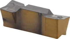 Iscar - 6004HFPL Grade IC830, 6mm Cutting Width Carbide Grooving Insert - 3mm Max Depth of Cut, Left Hand, 0.4mm Corner Radius, TiAlN Finish - Americas Industrial Supply
