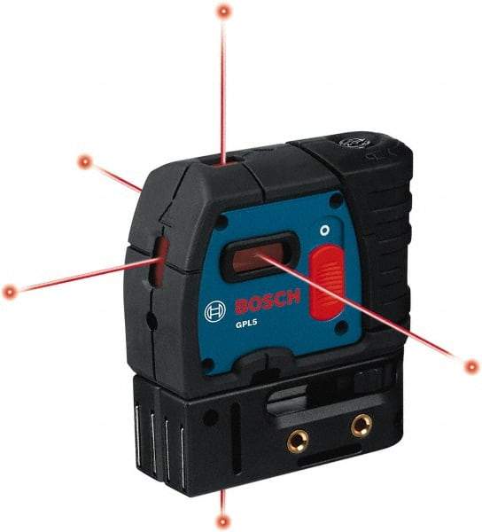 CST/berger - 5 Beam 100' Max Range Self Leveling Plumb & Square Laser - Red Beam, 1/4" at 100' Accuracy, 4-1/8" Long x 3-1/8" Wide x 1-5/8" High, Battery Included - Americas Industrial Supply