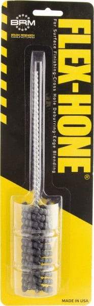 Brush Research Mfg. - 7/8" to 15/16" Bore Diam, 400 Grit, Boron Carbide Flexible Hone - Extra Fine, 8" OAL - Americas Industrial Supply