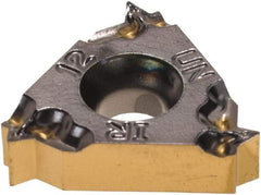 Iscar - 16IRM Internal Right Hand 12 UN Laydown Threading Insert - Grade IC808, TiAlN Coated Carbide, 9.53mm Inscribed Circle - Americas Industrial Supply