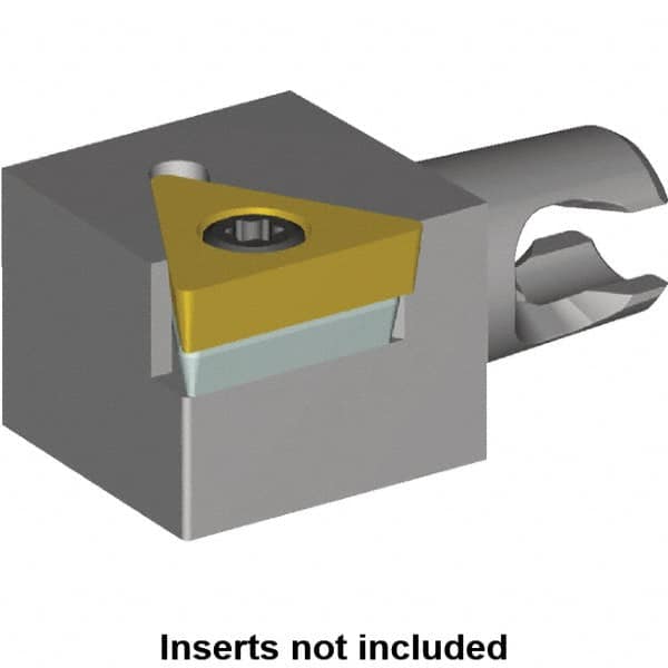 Kennametal - Right Hand Cut, Size KM12, TC.. Insert Compatiblity, Modular Turning & Profiling Cutting Unit Head - 8mm Ctr to Cutting Edge, 20mm Head Length, Series KM Micro - Americas Industrial Supply