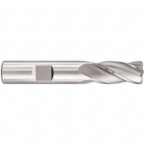 SGS - 3/4", 4 Flute, Single End, Solid Carbide, 0.015" Corner Radius End Mill - 4" OAL, 30° Helix, Right Hand Flute, 1-1/2" LOC, Right Hand Cut - Americas Industrial Supply