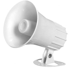 Speco - 15 Max Watt, 5 Inch Diameter, Round Aluminum Standard Horn and Speaker - Weather and Waterproof, 5 Inch Deep - Americas Industrial Supply