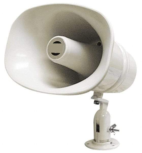 Speco - 30 Max Watt, 11 Inch Diameter, Oval Plastic Standard Horn and Speaker - Weather and Waterproof, 10-1/4 Inch Deep, Includes 25, 70 Volt Transformer - Americas Industrial Supply