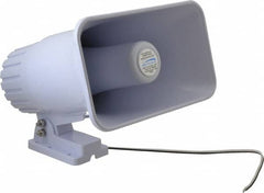Speco - 30 Max Watt, Rectangular Plastic Standard Horn and Speaker - Weather and Waterproof, 9 Inch Deep - Americas Industrial Supply