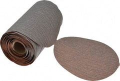 Norton - 5" Diam, 180 Grit Aluminum Oxide Adhesive PSA Disc - Fine Grade, Natural, B Weighted Backing, Flexible - Americas Industrial Supply