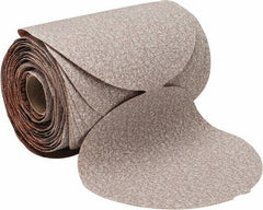 Norton - 5" Diam, 100 Grit Aluminum Oxide Adhesive PSA Disc - Medium Grade, Natural, B Weighted Backing, Flexible - Americas Industrial Supply