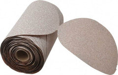 Norton - 6" Diam, 120 Grit Aluminum Oxide Adhesive PSA Disc - Medium Grade, Natural, B Weighted Backing, Flexible - Americas Industrial Supply