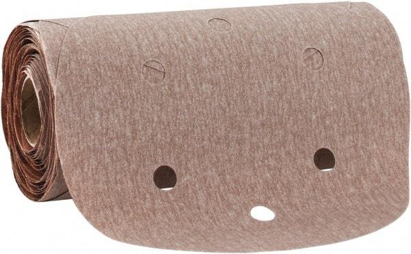 Norton - 6" Diam, 400 Grit Aluminum Oxide Adhesive PSA Disc - Super Fine Grade, Natural, B Weighted Backing, Flexible - Americas Industrial Supply