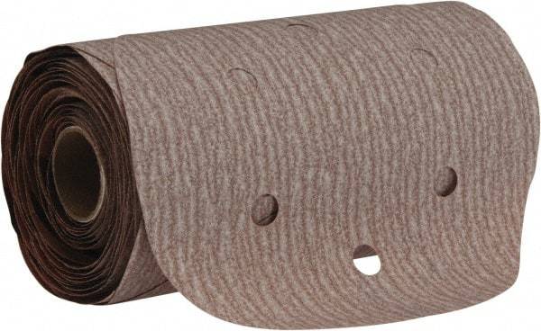 Norton - 6" Diam, 220 Grit Aluminum Oxide Adhesive PSA Disc - Fine Grade, Natural, B Weighted Backing, Flexible - Americas Industrial Supply