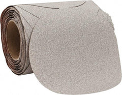 Norton - 8" Diam, 80 Grit Aluminum Oxide Adhesive PSA Disc - Coarse Grade, Natural, B Weighted Backing, Flexible - Americas Industrial Supply