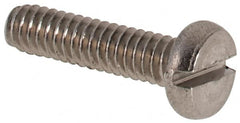 Value Collection - M2x0.40 Metric Coarse, 8mm Length Under Head Slotted Drive Machine Screw - Fillister Head, Grade 316 & A4 Stainless Steel, Uncoated, Without Washer - Americas Industrial Supply