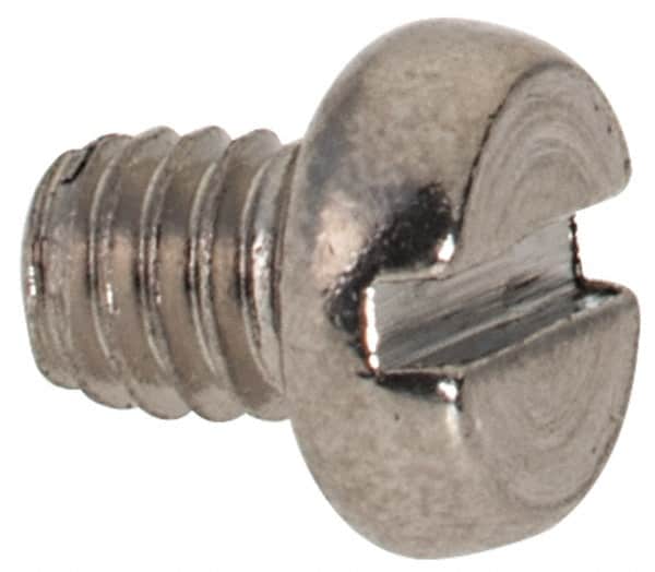 Value Collection - M2.5x0.45 Metric Coarse, 3mm Length Under Head Slotted Drive Machine Screw - Fillister Head, Grade 316 & A4 Stainless Steel, Uncoated, Without Washer - Americas Industrial Supply