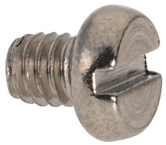 Value Collection - M2.5x0.45 Metric Coarse, 3mm Length Under Head Slotted Drive Machine Screw - Fillister Head, Grade 316 & A4 Stainless Steel, Uncoated, Without Washer - Americas Industrial Supply
