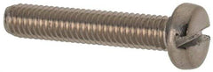 Value Collection - M3x0.50 Metric Coarse, 16mm Length Under Head Slotted Drive Machine Screw - Fillister Head, Grade 316 & A4 Stainless Steel, Uncoated, Without Washer - Americas Industrial Supply