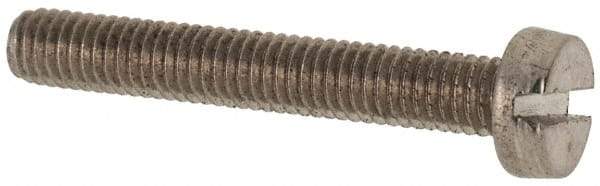 Value Collection - M3x0.50 Metric Coarse, 20mm Length Under Head Slotted Drive Machine Screw - Fillister Head, Grade 316 & A4 Stainless Steel, Uncoated, Without Washer - Americas Industrial Supply