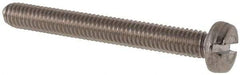 Value Collection - M3x0.50 Metric Coarse, 25mm Length Under Head Slotted Drive Machine Screw - Fillister Head, Grade 316 & A4 Stainless Steel, Uncoated, Without Washer - Americas Industrial Supply