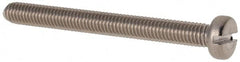 Value Collection - M3x0.50 Metric Coarse, 30mm Length Under Head Slotted Drive Machine Screw - Fillister Head, Grade 316 & A4 Stainless Steel, Uncoated, Without Washer - Americas Industrial Supply