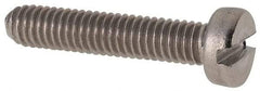 Value Collection - M4x0.70 Metric Coarse, 20mm Length Under Head Slotted Drive Machine Screw - Fillister Head, Grade 316 & A4 Stainless Steel, Uncoated, Without Washer - Americas Industrial Supply