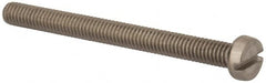 Value Collection - M4x0.70 Metric Coarse, 45mm Length Under Head Slotted Drive Machine Screw - Fillister Head, Grade 316 & A4 Stainless Steel, Uncoated, Without Washer - Americas Industrial Supply