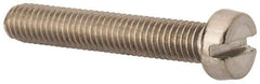 Value Collection - M5x0.80 Metric Coarse, 30mm Length Under Head Slotted Drive Machine Screw - Fillister Head, Grade 316 & A4 Stainless Steel, Uncoated, Without Washer - Americas Industrial Supply