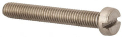 Value Collection - M5x0.80 Metric Coarse, 35mm Length Under Head Slotted Drive Machine Screw - Fillister Head, Grade 316 & A4 Stainless Steel, Uncoated, Without Washer - Americas Industrial Supply