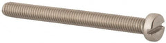 Value Collection - M5x0.80 Metric Coarse, 50mm Length Under Head Slotted Drive Machine Screw - Fillister Head, Grade 316 & A4 Stainless Steel, Uncoated, Without Washer - Americas Industrial Supply