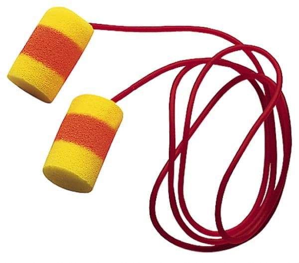3M - Disposable, Corded, 30 dB, Barrel Earplugs - Yellow, 200 Pairs - Americas Industrial Supply