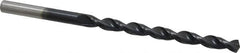 Cleveland - #9 135° Cobalt Jobber Drill - TiAlN Finish, Right Hand Cut, Parabolic Flute, Straight Shank, 3-5/8" OAL, Split Point - Americas Industrial Supply