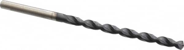 Cleveland - #20 135° Cobalt Jobber Drill - TiAlN Finish, Right Hand Cut, Parabolic Flute, Straight Shank, 3-1/4" OAL, Split Point - Americas Industrial Supply