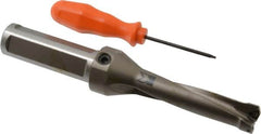 Kennametal - 3-1/4" Max Drill Depth, 4xD, 13/16" Diam, Indexable Insert Drill - 2 Inserts, 1" Shank Diam, Straight Shank - Americas Industrial Supply