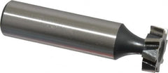 Interstate - 5/8" Diam x 3/16" Face Width, Cobalt, 8 Teeth, Shank Connection Woodruff Keyseat Cutter - Uncoated, 2-3/16" OAL x 1/2" Shank, Staggered Teeth, ANSI 605, Old Standard 61 - Americas Industrial Supply