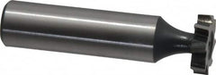 Interstate - 5/8" Diam x 5/32" Face Width, High Speed Steel, 8 Teeth, Shank Connection Woodruff Keyseat Cutter - Uncoated, 2-5/32" OAL x 1/2" Shank, Staggered Teeth, ANSI 505, Old Standard 6 - Americas Industrial Supply