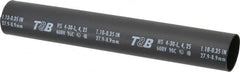 Thomas & Betts - 9" Long, 3:1, Polyolefin Heat Shrink Electrical Tubing - Black - Americas Industrial Supply