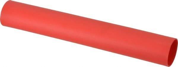 Thomas & Betts - 9" Long, 3:1, Polyolefin Heat Shrink Electrical Tubing - Red - Americas Industrial Supply