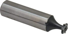 Interstate - 5/16" Diam x 1/16" Face Width, High Speed Steel, 6 Teeth, Shank Connection Woodruff Keyseat Cutter - Uncoated, 2-1/16" OAL x 1/2" Shank, Staggered Teeth, ANSI 202-1/2, Old Standard 206 - Americas Industrial Supply