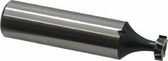 Interstate - 5/16" Diam x 3/32" Face Width, High Speed Steel, 6 Teeth, Shank Connection Woodruff Keyseat Cutter - Uncoated, 2-3/32" OAL x 1/2" Shank, Staggered Teeth, ANSI 302-1/2, Old Standard 207 - Americas Industrial Supply