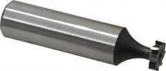 Interstate - 3/8" Diam x 3/32" Face Width, High Speed Steel, 6 Teeth, Shank Connection Woodruff Keyseat Cutter - Uncoated, 2-3/32" OAL x 1/2" Shank, Staggered Teeth, ANSI 303, Old Standard 212 - Americas Industrial Supply