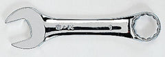 Combination Wrench: 4-1/4'' OAL, Steel, Chrome-Plated