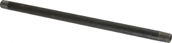 Value Collection - Schedule 80, 1/4" Diam x 11" Long Black Pipe Nipple - Threaded - Americas Industrial Supply