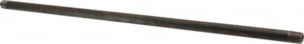 Value Collection - Schedule 80, 1/4" Diam x 18" Long Black Pipe Nipple - Threaded - Americas Industrial Supply