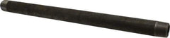 Made in USA - Schedule 80, 1" Diam x 18" Long Black Pipe Nipple - Threaded - Americas Industrial Supply