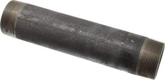 Made in USA - Schedule 80, 2" Diam x 10" Long Black Pipe Nipple - Threaded - Americas Industrial Supply